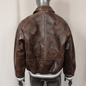 Lightweight Men Leather Varsity Jacket Best <b>Stuff</b> Hot Selling Top Trending Wholesale Rate Custom Logo Men Leather Varsity Jacket - Product Image 6