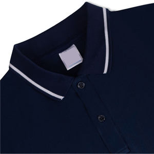 Polo de Alta Calidad Personalizado para Hombre, 100% Algodón, con Logotipo Bordado, Diseño Sólido, Manga Corta - Product Image 4