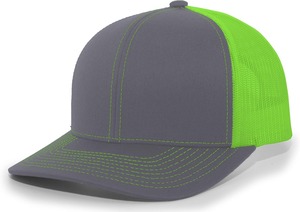 หมวกแก๊ปทรง Trucker 6 แผง สีทูโทน ตาข่ายด้านหลัง ปรับขนาดได้ ปีกแบน ปักโลโก้ได้  แบบ Unisex สำหรับใส่ลำลองกลางแจ้ง - Product Image 4