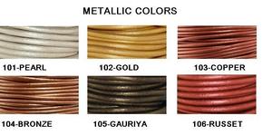 Cordón de Cuero Plano Dorado Metálico para Hacer Joyas, Manualidades, Cuerda de Cuero para Pulseras, Collares y Accesorios, en Rollo - Product Image 4