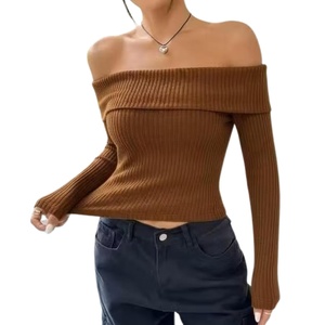 Top Casual para Mujer con Hombros Descubiertos, Moderno y Cómodo para Fiestas y Uso Diario - Product Image 1