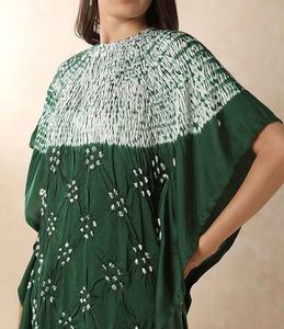 Abaya Moderna con Bordado, Ropa Islámica, Vestido Largo Abierto por Delante para Mujeres Musulmanas, Poliéster, Cuello en V, Estampado Floral, para Eid y Uso Diario - Product Image 6