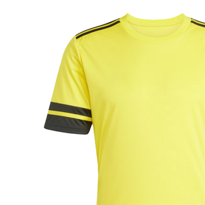 Maillot de football unisexe à manches courtes à double rayure, col rond, séchage rapide, respirant, 100% polyester, maillot de football professionnel, personnalisable OEM - Product Image 6