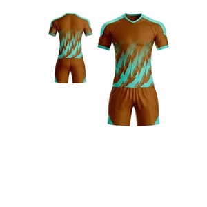 Maillot de football personnalisable avec nom et logo de l'équipe sur le devant, découpe automatisée, fourniture OEM, uniforme d'équipe de football tendance - Product Image 3