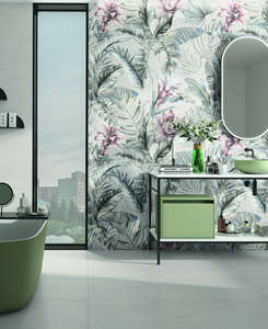 Carreaux de sol en porcelaine design exclusif 600x1200 effet marbre Calacatta Gold poli, carreaux muraux pour intérieurs sophistiqués - Product Image 3