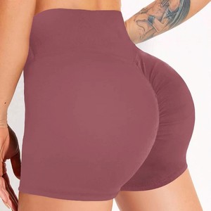 Workout Biker Shorts Women High Waisted Control Polyester Spandex <b>Booty</b> Volleyball Gym Black Shorts for Yoga Dance - Product Image 6
