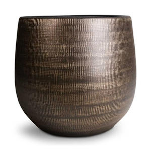 Florero Decorativo de Aluminio Contemporáneo, Florero Artístico de Metal para Sala de Estar, Decoración de Mesa de Consola - Product Image 6