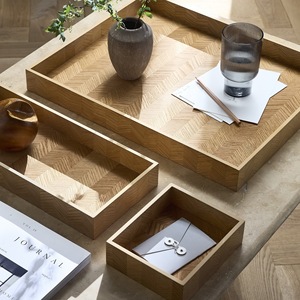 Luxury Acacia Wooden Serving <b>Tray</b> Extra Large Solid Wood Butler Ottoman Service <b>Tray</b> - Product Image 1