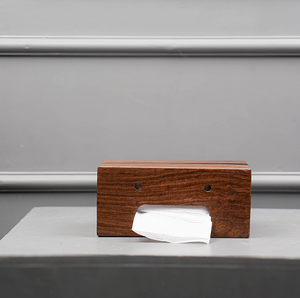 Boîte à mouchoirs en bois Ludo Dice, couvercle décoratif élégant, accessoire de maison raffiné pour la cuisine, la salle de bain, le bureau ou la table. - Product Image 3