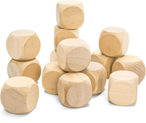 Cubos de Madera sin Acabado, Bloques Cuadrados de Madera Personalizados para Manualidades, Pintura y Decoración - Product Image 2