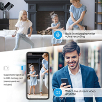 Mini caméra WiFi avec vision nocturne/détection de mouvement/vidéo en temps réel pour la maison/le bureau/le magasin