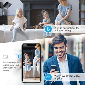 Mini caméra WiFi avec vision nocturne/détection de mouvement/vidéo en temps réel pour la maison/le bureau/le magasin - Product Image 5