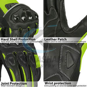 ถุงมือมอเตอร์ไซค์หนังคุณภาพสูง ดีไซน์ใหม่ปี 2026 สำหรับขับขี่กลางแจ้ง กันลื่น ระบายอากาศได้ดี ขายส่ง - Product Image 4