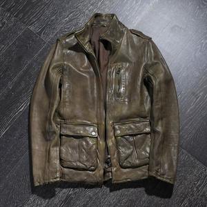 Veste en cuir slim pour homme de haute qualité, best-seller, design personnalisé pour l'hiver - Product Image 2