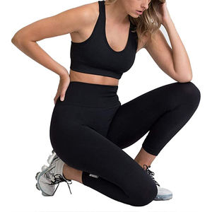 Ensemble de sport pour femme avec legging sculptant taille haute et haut à une bretelle, idéal pour le yoga et l'entraînement, tenue de sport sexy et décontractée - Product Image 4