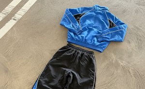 Conjunto Deportivo Personalizado de Otoño, Chaqueta de Nailon de Secado Rápido con Cuello Alto Bordado, Pantalones Deportivos, Reflectantes 3M - Product Image 4