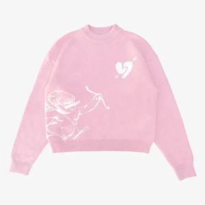 Pull tricoté personnalisé OEM pour homme, col rond, anti-plis, avec logo frontal, en polyester/nylon - Product Image 6
