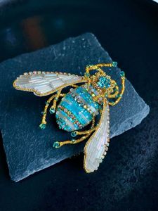 MD HANDICRAFTS Handmade Statement Beaded Brooch <b>for</b> Unisex Use on <b>Weddings</b> Jackets Scarves <b>Hats</b> & Bags - Product Image 3