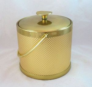 Cubo de hielo de latón de primera calidad con tapa y pinzas, juego completo para enfriar vino y champán, solución elegante para entretenimiento. - Product Image 2