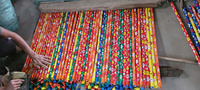 Manche de balai en bois de 70 cm, fleurs en PVC, usage domestique, imperméable, écologique, meilleure qualité, fabriqué au Vietnam