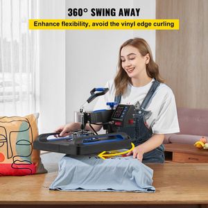 Pressa a Caldo Digitale 15x15 a Riscaldamento Rapido con Apertura a 360° per T-shirt e Trasferimento Vinile, con Funzioni Anti-Scottatura - Product Image 5