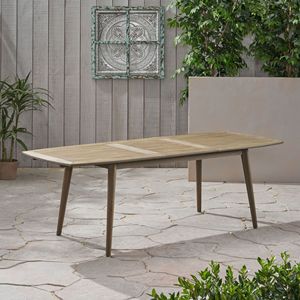 Tavolo da Pranzo da Esterno in Legno di Acacia Espandibile e Grigio con Design Elegante e Durevole - Product Image 3