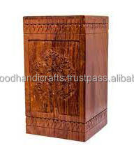 Boîte d'urne en bois arbre de vie pour cendres adultes urnes de crémation en bois urnes funéraires funéraires de haute qualité - Product Image 4