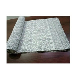 New Trendy Design Dabu Print Kantha <b>Quilt</b> with Handblock Kantha Bedcover From Indian Manufacturer of <b>Bedspread</b> - Product Image 1