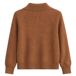 Veste en tricot zippée pour femme, avec points texturés, fermeture éclair sur le devant, manches longues, décontractée, avec poches, pour un usage quotidien - Product Image 2