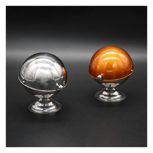 <b>Sugar</b> <b>Bowl</b> with Roll Top Lid Stainless Steel Orange/Silver Modern Design - Product Image 6