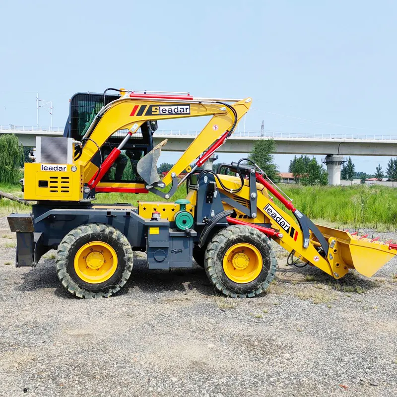 Bagger lader Hot Selling 2,5 Tonnen Kapazität Bagger lader Erd bewegungs maschine Rad 4x4 Traktor Bagger Bagger Zum Verkauf