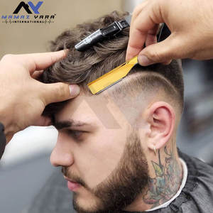 มีดโกนหนวดแบล็คโกลด์ - มีดโกนสำหรับช่างตัดผมมืออาชีพ ดีไซน์แบบเลื่อนออกได้ มีดโกนขอบตรงระดับพรีเมียมสำหรับผู้ชาย โกนได้อย่างละเอียด - Product Image 5