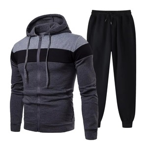 Conjunto Deportivo Ligero con Capucha para Hombre, Chaqueta Deportiva con Cierre de Cordón, Pantalones Deportivos a Juego, Absorbe la Humedad - Product Image 2