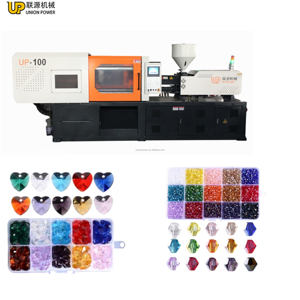 ماكينة قولبة كريستال بلاستيكية صغيرة أوتوماتيكية عالية الدقة 158T الأكثر مبيعًا لمستلزمات صناعة أحجار الراين والخرز والمجوهرات - Product Image 1