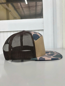 Casquette Trucker Injae Vina Camo en Maille à 6 Panneaux, Snapback Unisexe, Décontractée, d'Été, avec Logo Brodé, Ajustable - Product Image 5