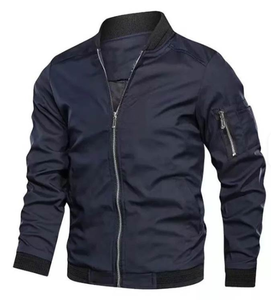 Chaqueta Deportiva AQTQ de Nuevo Diseño, Holgada, de Color Liso, con Bolsillos, Estilo Casual, Cortavientos para Hombre - Product Image 3