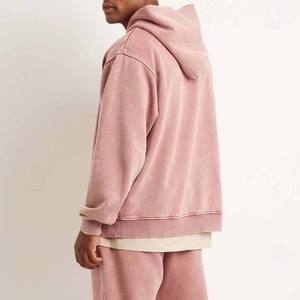 Best Selling Premium Quality Low MOQ Acid Wash Embroidered OEM Designer 100% Cotton Customized Logo Winter Men's Pullover <b>Hoodie</b> - Product Image 6