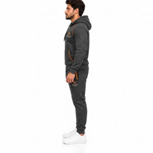 Conjunto Deportivo de Felpa de Poliéster/Algodón, Sudadera con Capucha Suave y Pantalones Jogger, Ropa Deportiva de Invierno, para Entrenamiento, Informal, Urbana, Personalizable - Product Image 4