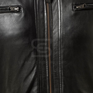 Slim Fit Pu <b>Leather</b> <b>Jacket</b> Mens <b>Leather</b> <b>Jacket</b> Outdoor Fashion Wear High Quality <b>Leather</b> <b>Jacket</b> - Product Image 6