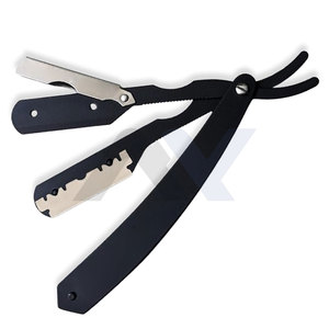 Maquinillas de Afeitar Profesionales de Doble Filo con Hojas de Acero Inoxidable para Hombres y Mujeres, Color Negro y Plateado - Product Image 4