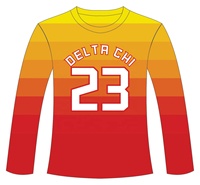 Camiseta de Entrenamiento de Baloncesto, Camiseta de Manga Larga Sublimada, Absorbente de Humedad, Unisex, para Adultos, Color Degradado