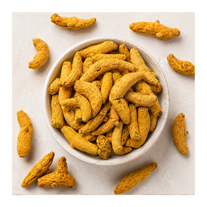 Extracto de Raíz de Cúrcuma, Curcumina Natural en Polvo Herbal para Cocinar y Uso Ayurvédico, Fresco, Vibrante y Orgánico - Product Image 1