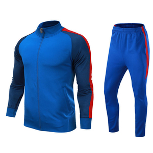 Survêtement gris bleu pour homme, sweat-shirt sportif à manches longues avec fermeture éclair intégrale et poches latérales, séchage rapide, coupe classique, idéal pour l'automne - Product Image 6
