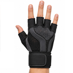 Guantes de Levantamiento de Pesas Personalizados, Guantes de Agarre para Entrenamiento en Gimnasio, Fabricante OEM ODM, Proveedor de Equipo de Protección para Manos para Ejercicio Físico - Product Image 6