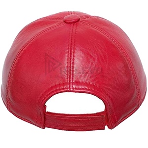 Casquette de baseball en cuir pleine fleur réglable sans boucle, logo personnalisé, qualité supérieure, chapeau décontracté et tendance - Product Image 1