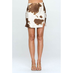 Jupe en cuir de vachette à poils naturels pour femme, mini-jupe élégante taille haute, tenue de club, prix de gros OEM - Product Image 3