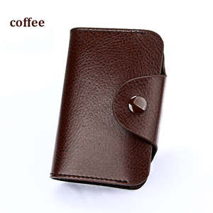 Cartera de Cuero Genuino con Logotipo Personalizado, para Tarjetas de Crédito, con Nombre Comercial - Product Image 4