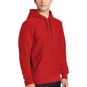 OEM ODM Factory Supplier Red Kangaroo Pocket Hoodie Casual Pullover Hooded Sweatshirt with Comfortable Fit - Product Image 1