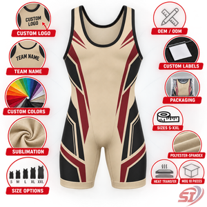 OEM Sand Strike Form Wrestling Singlet Custom Design <b>Men's</b> Youth Sublimated Mat Uniform Powerlifting <b>Bodysuit</b> Supplier - Product Image 5