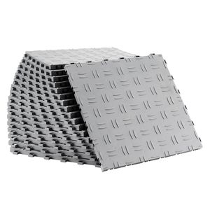 Piastrelle Incastrabili per Garage 12 X 12 X 0,53 Pollici, Confezione da 50, Antiscivolo con Texture Bifacciale, Rivestimento per Pavimenti in Plastica - Product Image 1